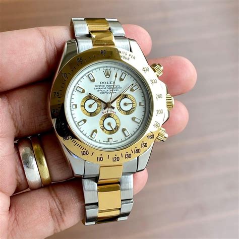 rolex watch gold and silver|Rolex all gold watch.